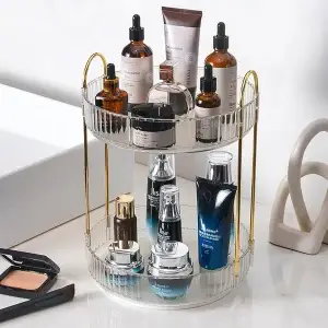 360 Rotating Makeup Organizer Storage