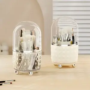 360 Rotating Makeup Organizer With Lid