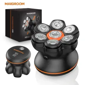 7D Waterproof Electric Head Shaver