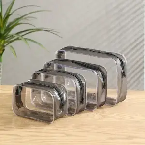 Transparent Clear Cosmetic Bag Set